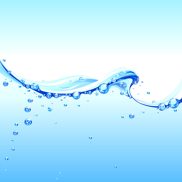 Vector Water Waves Clip Art