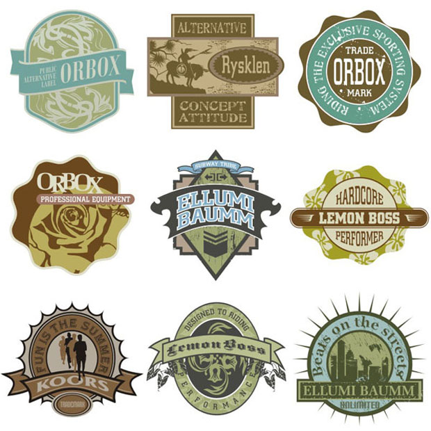 Vintage Design Vector Logo Vintage Design Vector Logo
