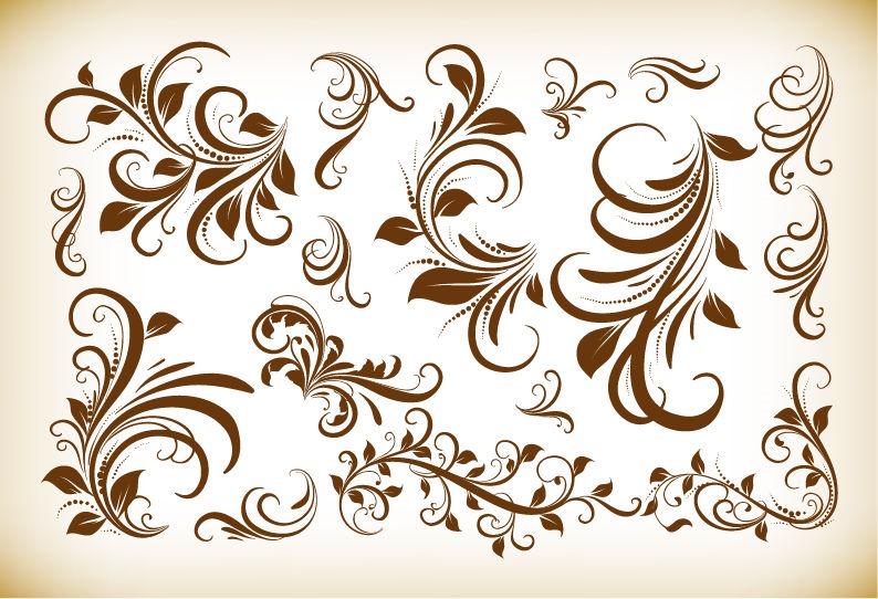 Vintage Floral Vector Design Vintage Floral Vector Design