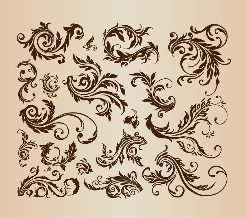 Vintage Swirl Vector Vintage Swirl Vector