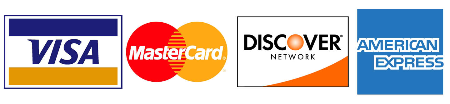 Visa MasterCard Discover Credit Card Logos