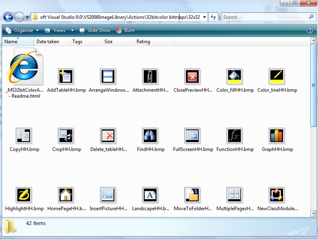 Visual Studio Icon Library