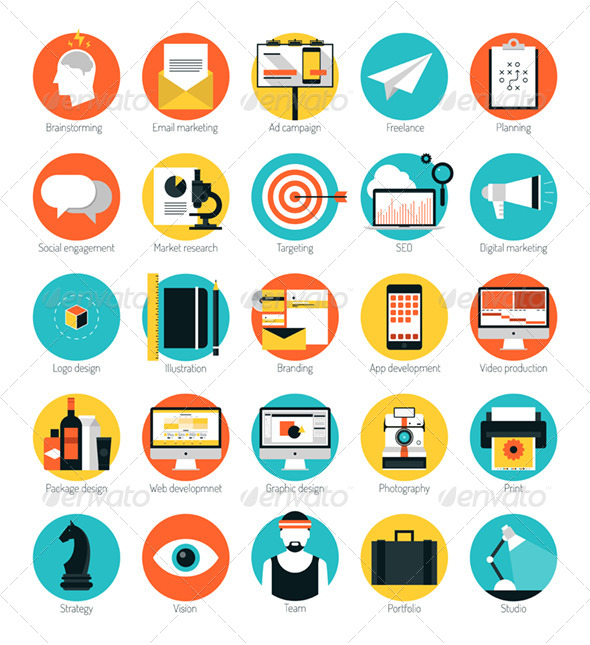 Web Design Services Icons