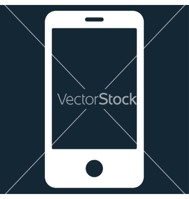 White Smartphone Icon Vector White Smartphone Icon Vector