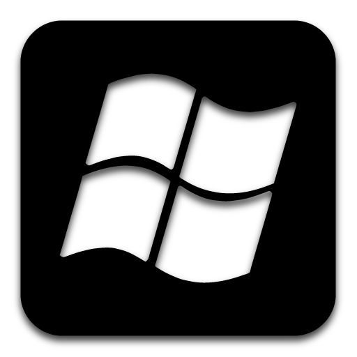 Windows App Store Icon Black