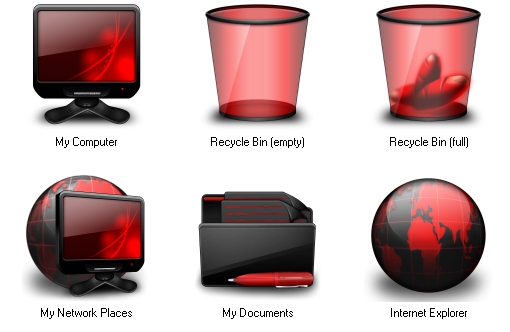 Windows Icons Red