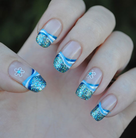 Winter French Tip Nail Designs