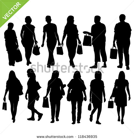 Woman Shopping Silhouette