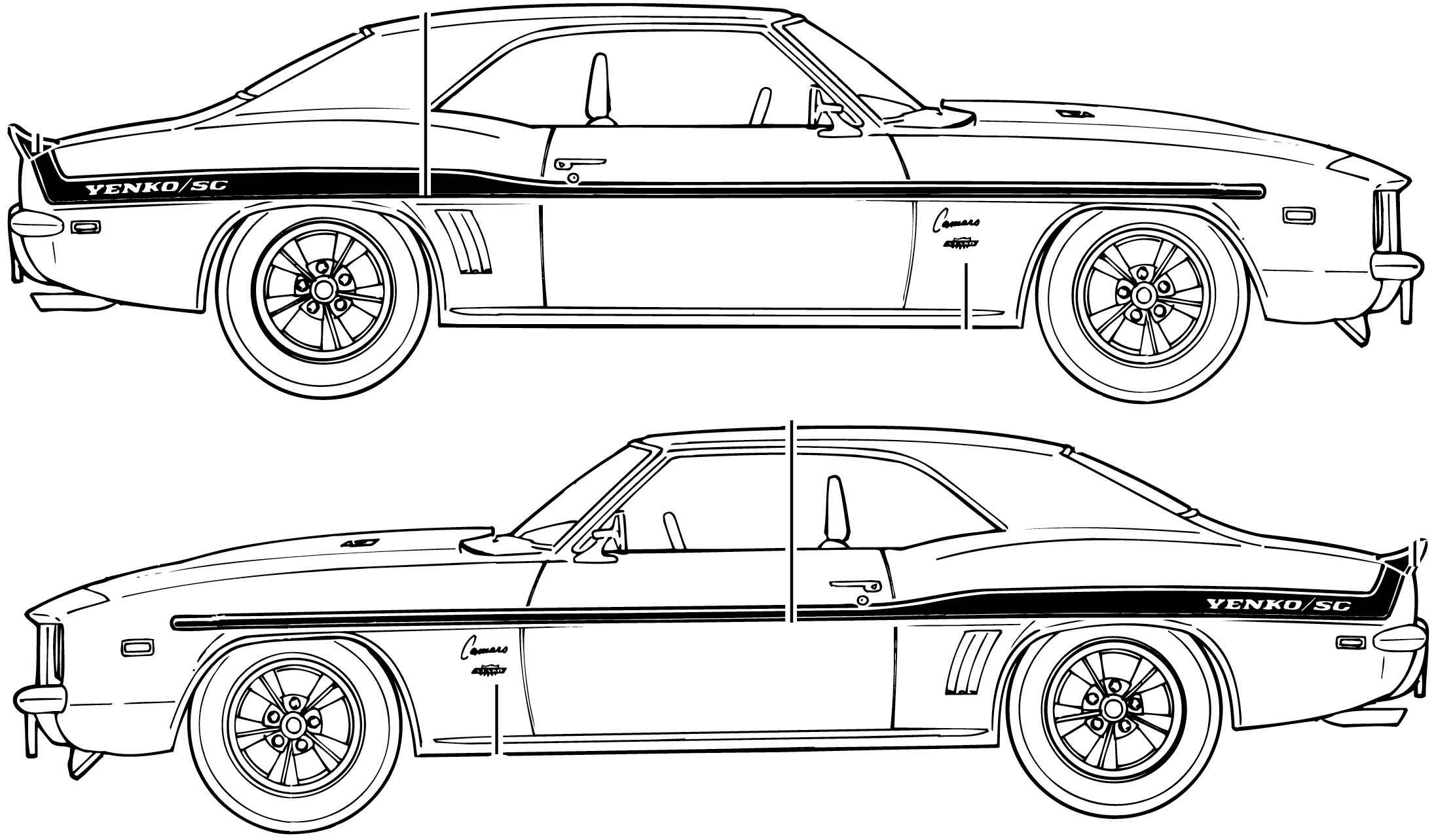 1969 Chevy Camaro Sketch