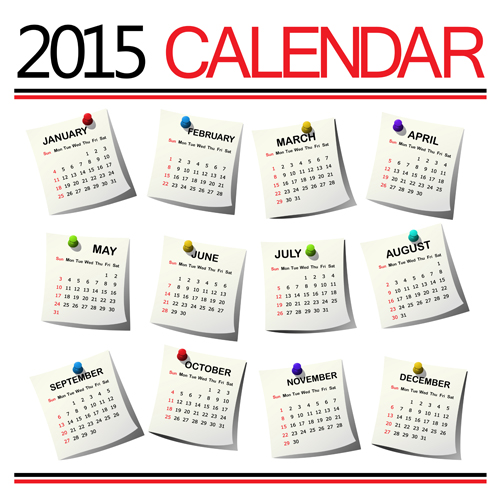 2015 Calendar Clip Art