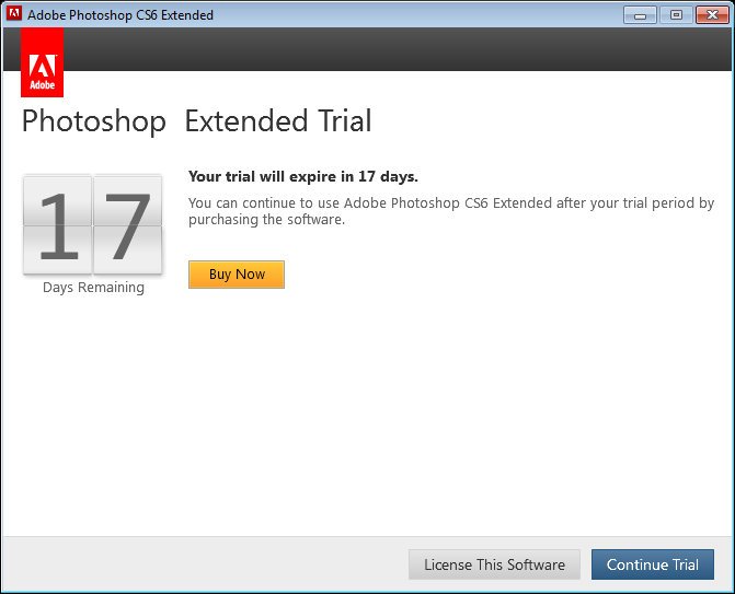 photoshop cs6 extended free trial