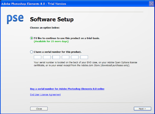 Adobe Photoshop Elements 8 Serial Number