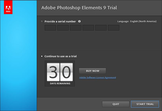 Adobe Photoshop Elements 9 Trial Serial Number