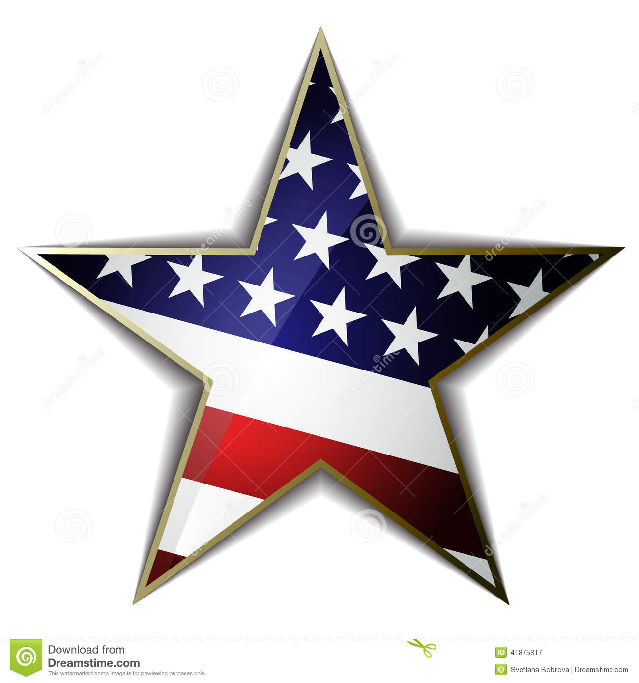 American Flag with Star