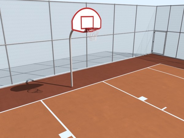 Animated Basketball Court