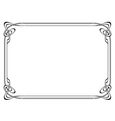 Art Nouveau Vectors Frames Borders