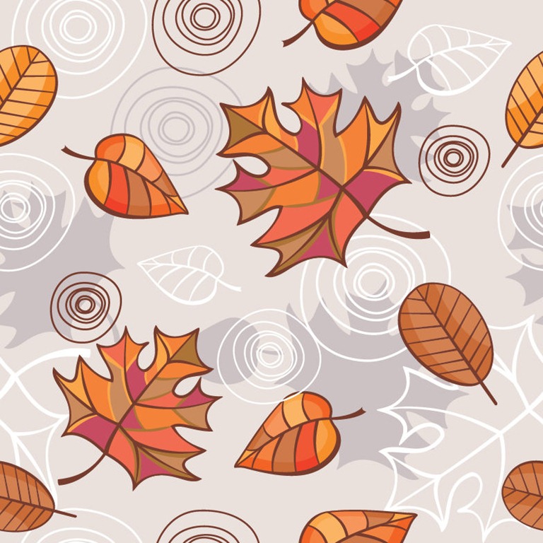 Autumn Leaves Vector Graphic