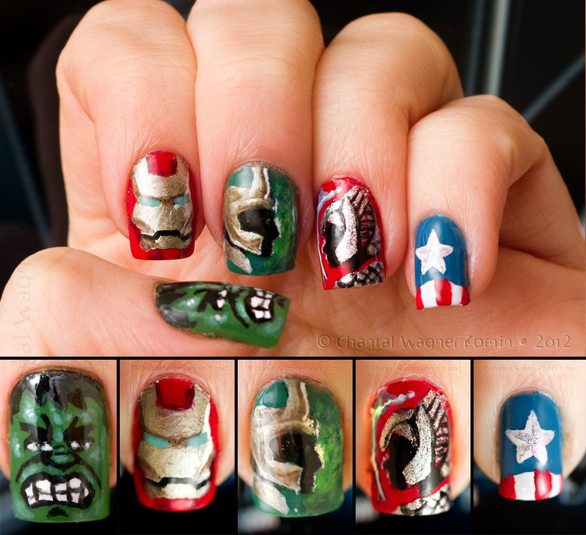 Avengers Nail Art