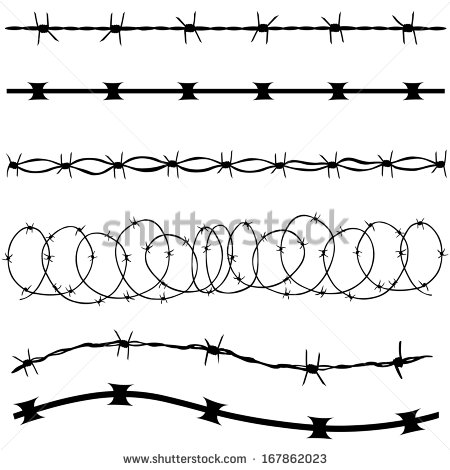 Barbed Wire Silhouette