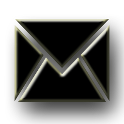 Black and White Mail Icon