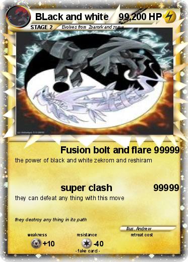 Black and White Pokemon Cards