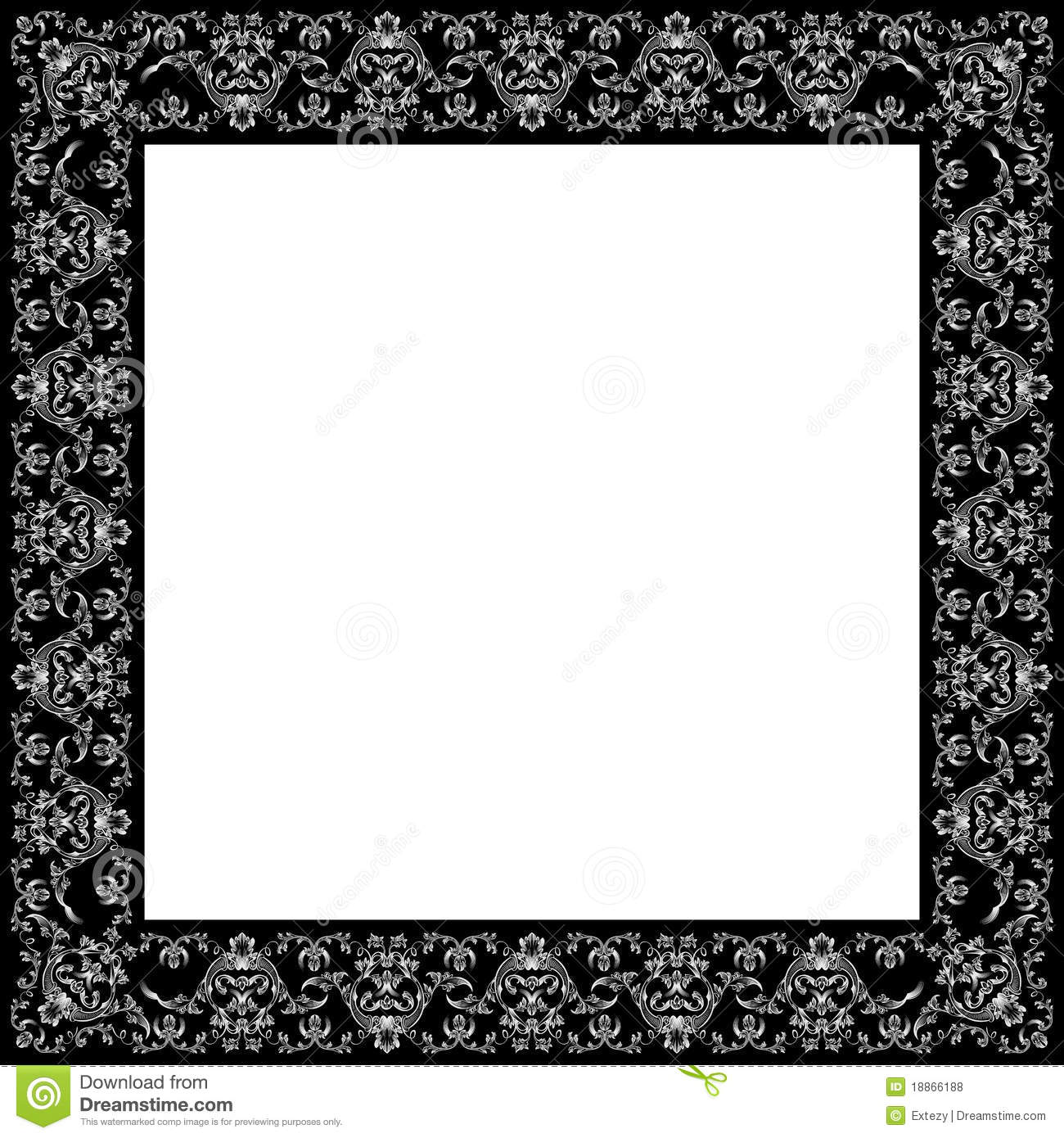 Black Vintage Frame Vector