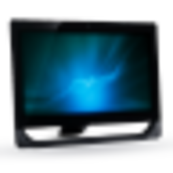 Blue Computer Screen Icon