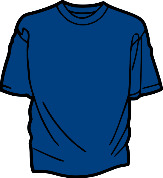 Blue T-Shirt Template