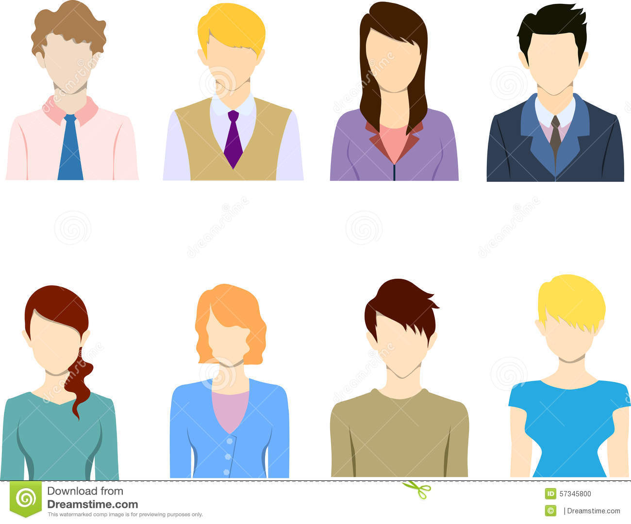 Business Flat Icons People