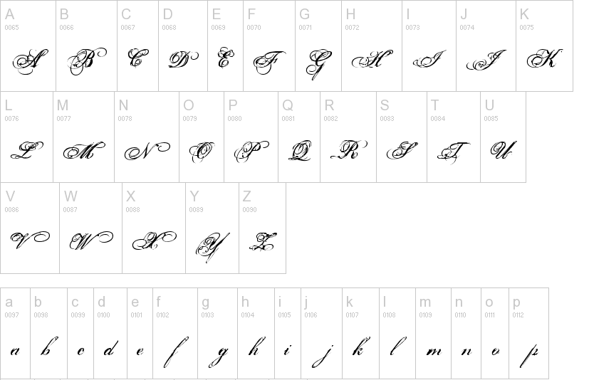Calligraphy Font Templates