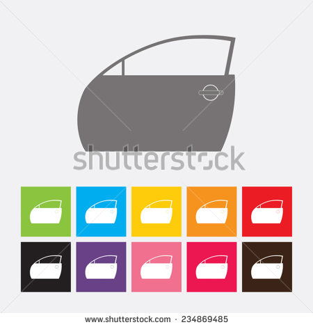 Car Door Open Vector