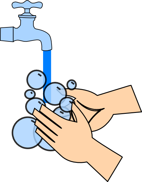 Cartoon Hand Washing Clip Art