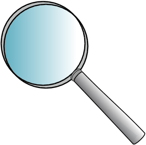 Cartoon Magnifying Glass Clip Art