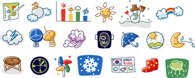 Cartoon Weather Icons