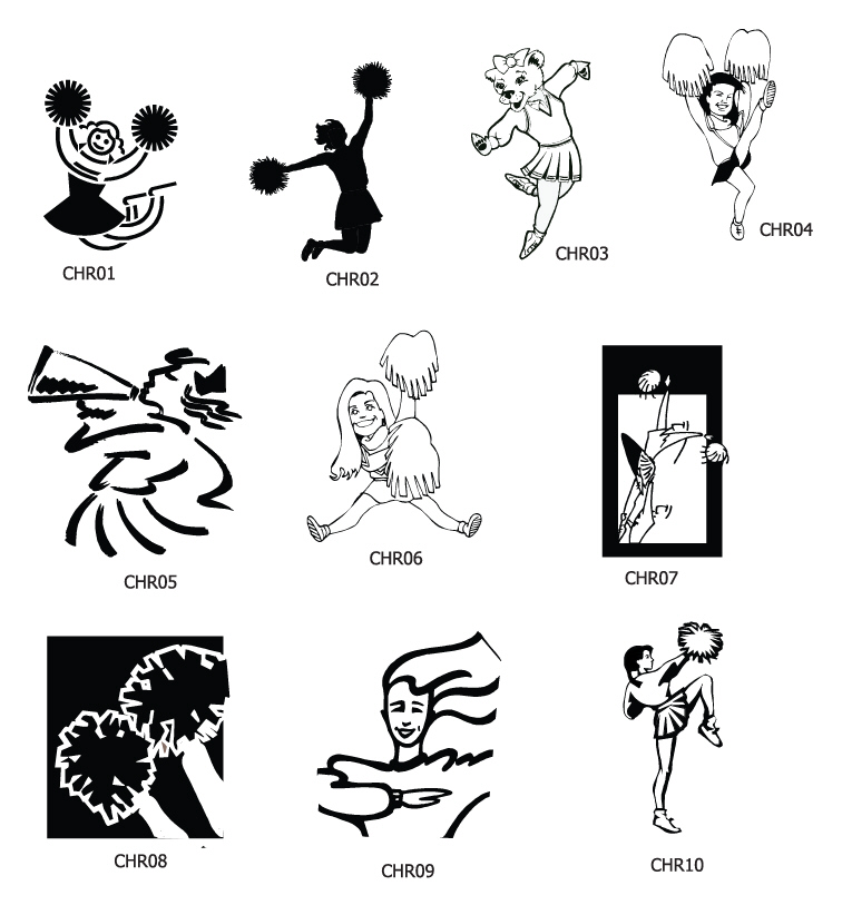Cheerleading Logos Clip Art