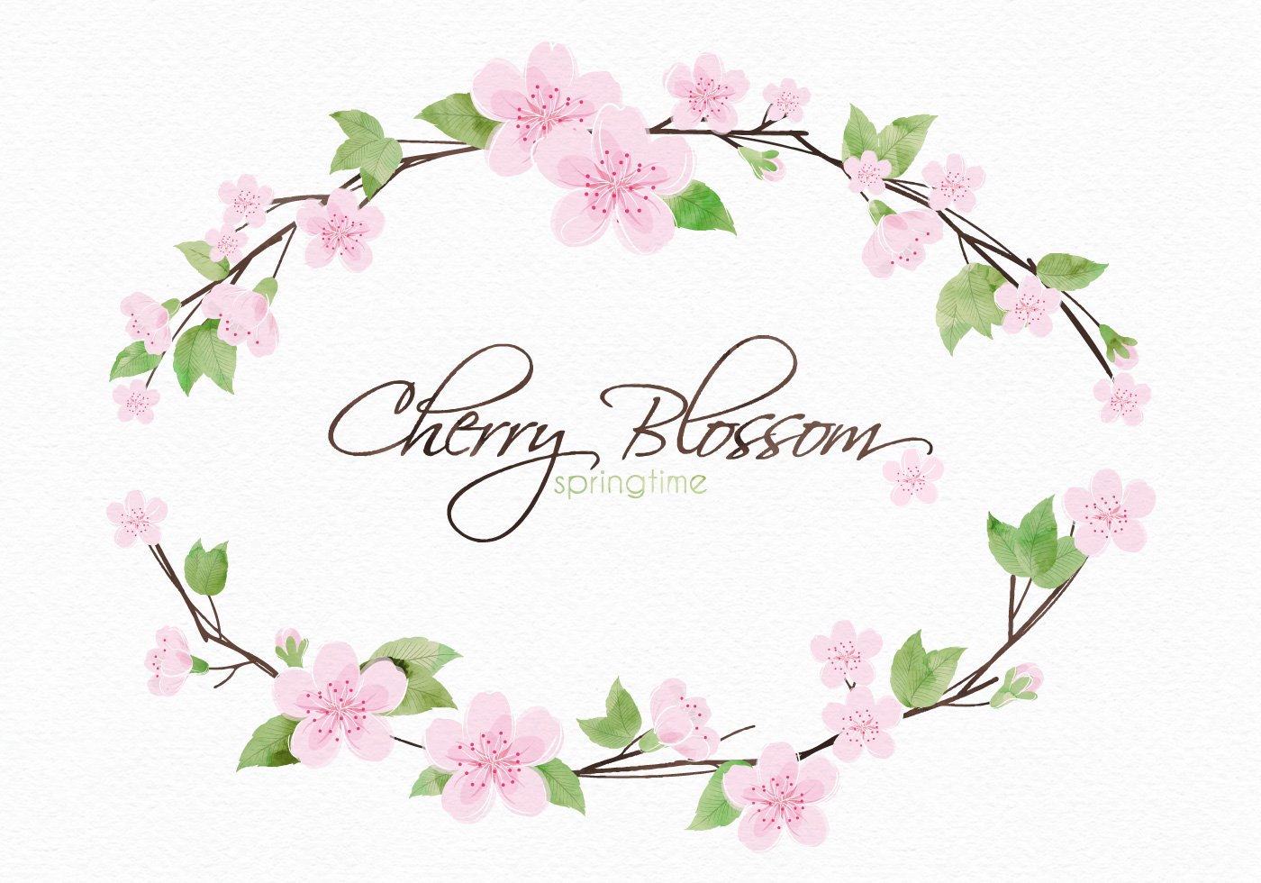 Cherry Blossom Branch Vector