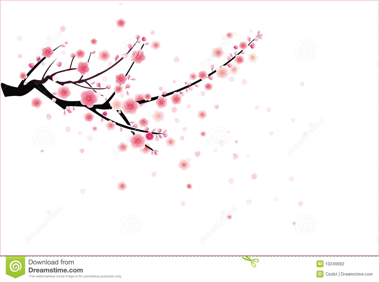 Cherry Blossom Tree Vector Cherry Blossom Tree Vector