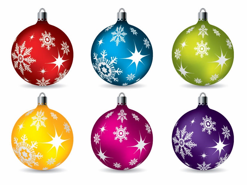 9 Christmas Ball Vector Images