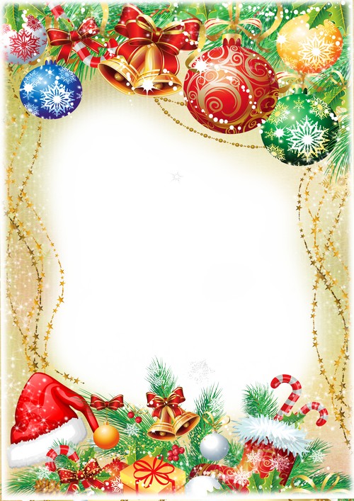 Christmas Frame PSD Template