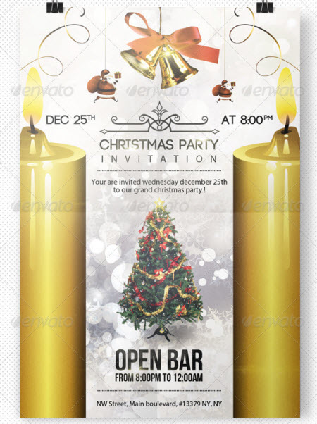 Christmas Party Invitation Flyer Templates Free Christmas Party Invitation Flyer Templates Free