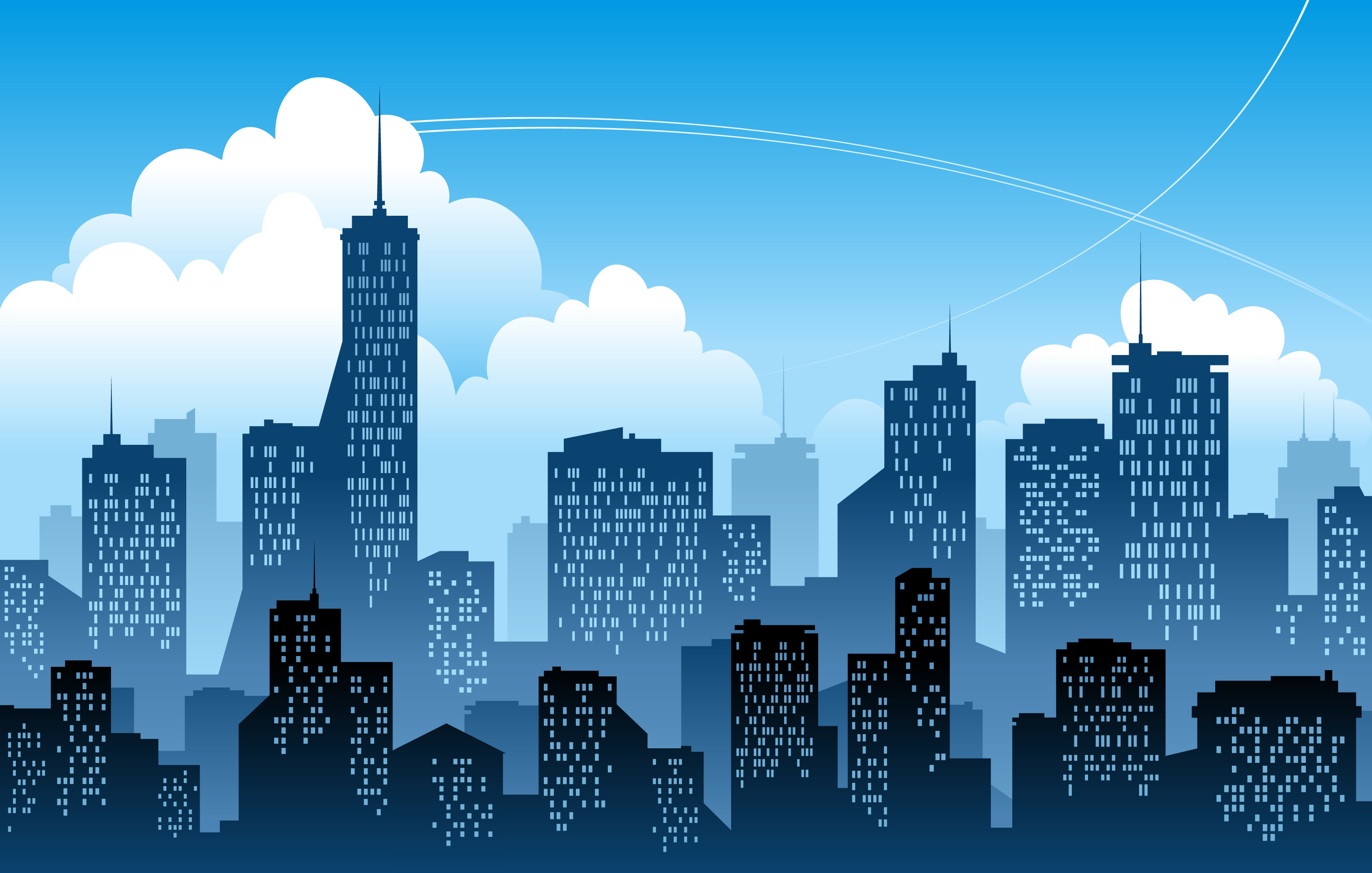 7 City Landscape Vector Images