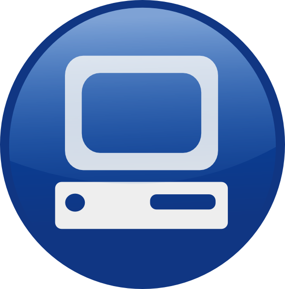 10 Blue Computer Icon Images