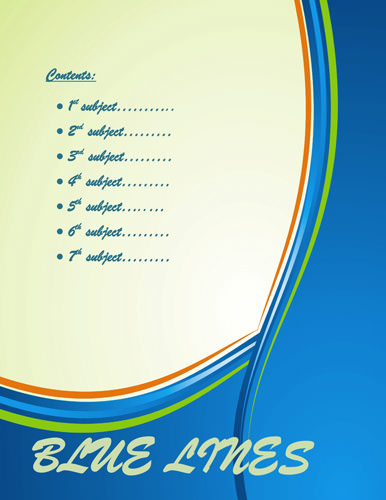 Cover Page Template Word
