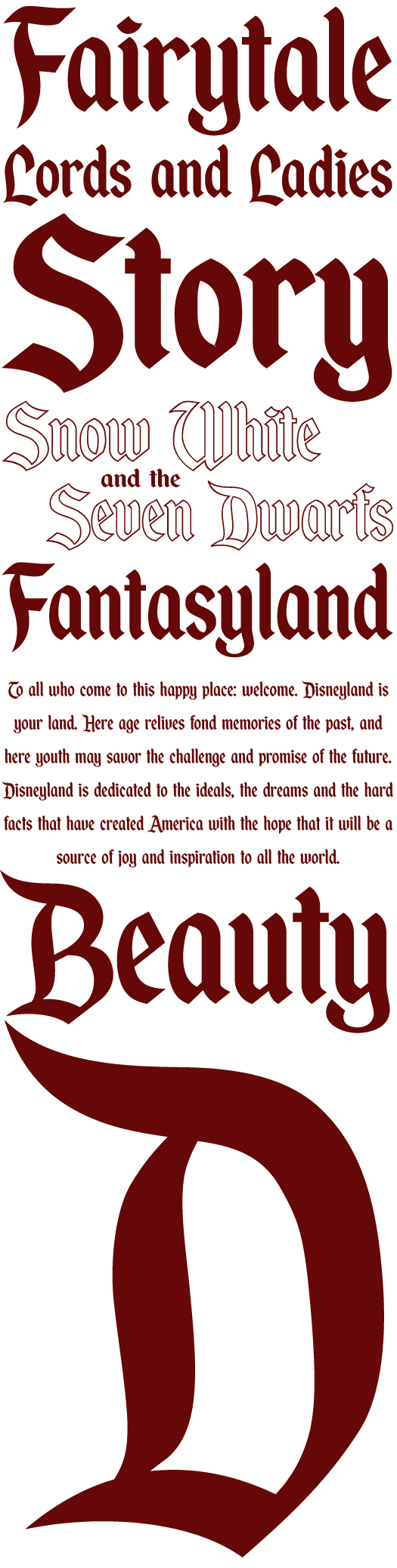 Disneyland Font