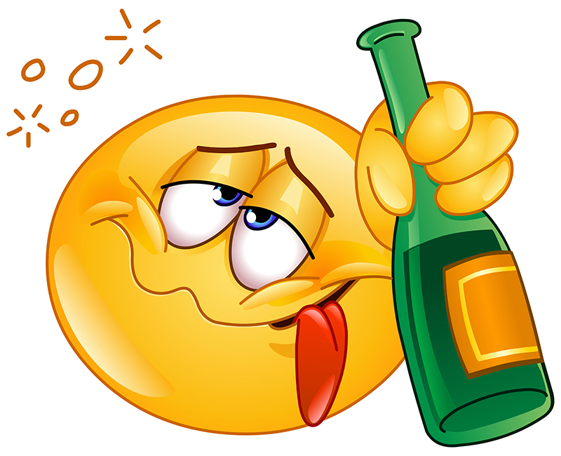 10 Funny Emoticons With A Drink Images