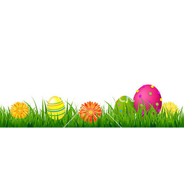 Easter Egg Grass Border