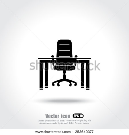 Empty Desk Chair Icon