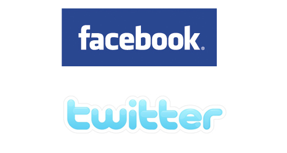 Facebook and Twitter Icons