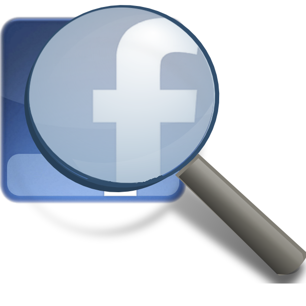 Facebook Magnifying Glass Icon