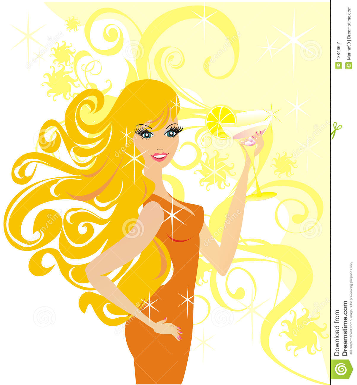 Fashion Girl Vector Illustration